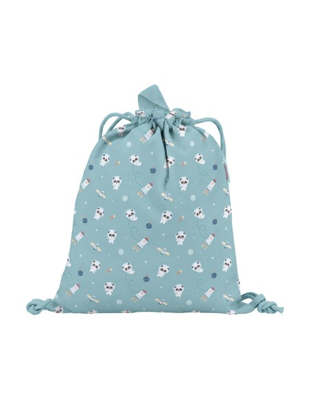 Mochila Saco Tela Panda in Space  Personalizable