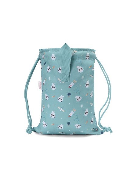 Mochila Saco Tela Panda in Space  Personalizable