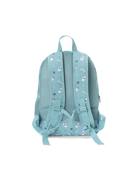 Mochila Mediana Panda in Space  + Llavero Personalizable