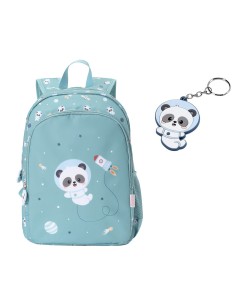 Mochila Mediana Panda in Space  + Llavero Personalizable