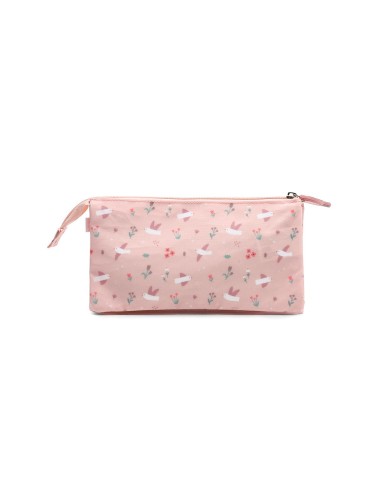 Estuche 3 Compartimentos Blossom Birds Personalizable