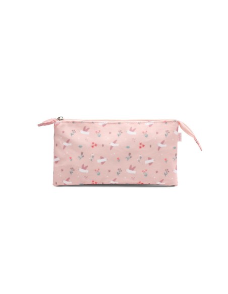 Estuche 3 Compartimentos Blossom Birds Personalizable