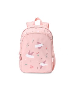 Mochila Mediana Blossom Birds  + Llavero Personalizable