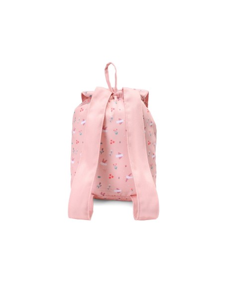 Mochila Tela Pequeña Blossom Birds  Personalizable
