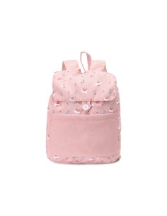 Mochila Tela Pequeña Blossom Birds  Personalizable