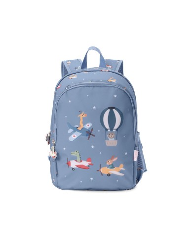 Mochila Mediana Planes  + Llavero Personalizable