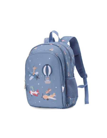 Mochila Mediana Planes  + Llavero Personalizable