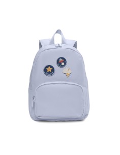 Mochila Solid Color Sky + 6 Parches Space Autoadhesivos