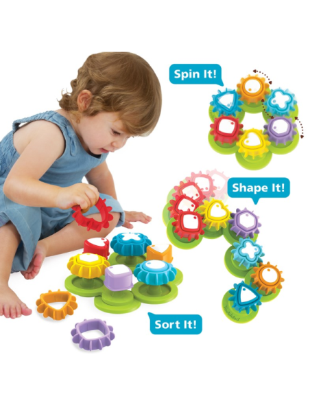 Clasificador de engranajes Shape and Spin de Yookidoo