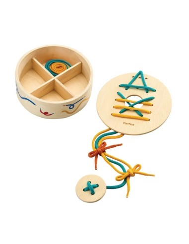 Caja enhebrar el cordón  Plantoys