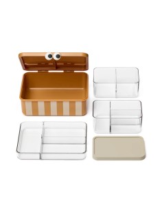 Caja de Almuerzo con 3 Bandejas Extraíbles Mustard Noui Noui 2