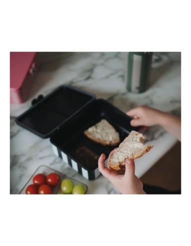 Caja de Almuerzo con 3 Bandejas Extraíbles Black Noui Noui