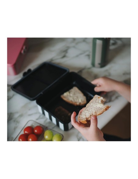Caja de Almuerzo con 3 Bandejas Extraíbles Black Noui Noui