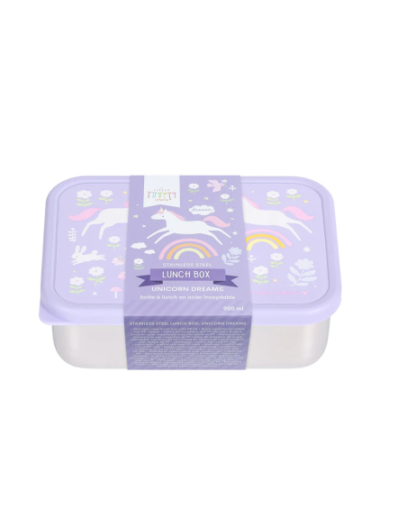Caja Almuerzo Acero  Unicornio A Little Lovely Company