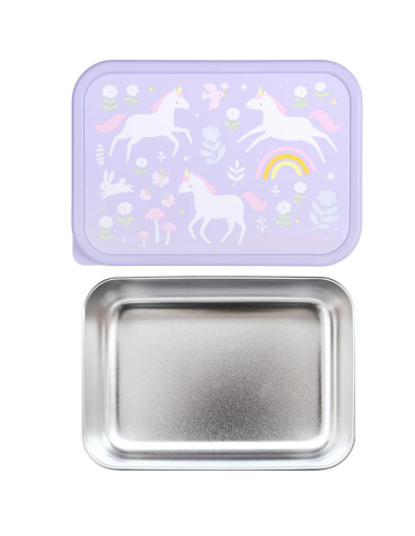 Caja Almuerzo Acero  Unicornio A Little Lovely Company