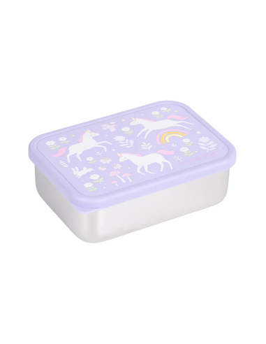 Caja Almuerzo Acero  Unicornio A Little Lovely Company