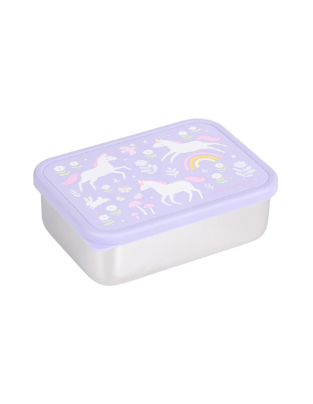 Caja Almuerzo Acero  Unicornio A Little Lovely Company