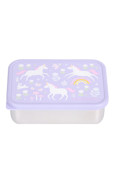 Caja Almuerzo Acero  Unicornio A Little Lovely Company