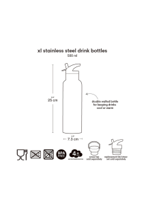 Botella Térmica Acero Robots  500ml A Little Lovely Company 2