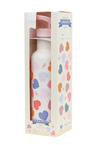 Botella Térmica Acero Corazones  500ml A Little Lovely Company