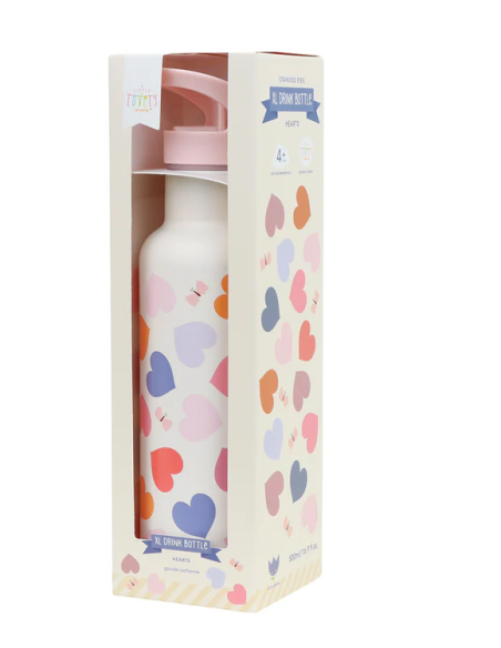 Botella Térmica Acero Corazones  500ml A Little Lovely Company