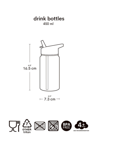 Botella Tritan Princesa 450ml A Little Lovely Company
