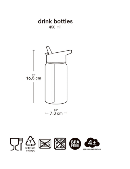 Botella Tritan Princesa 450ml A Little Lovely Company