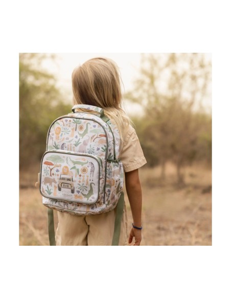 Mochila Mediana Safari Friends Personalizable Little Dutch