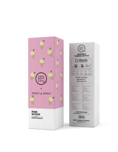 The Kids Bottle - Sprt&Pink Scoop 350ml