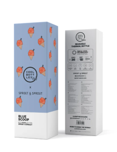 The Kids Bottle - Sprt& BLue Scoop 350ml 2