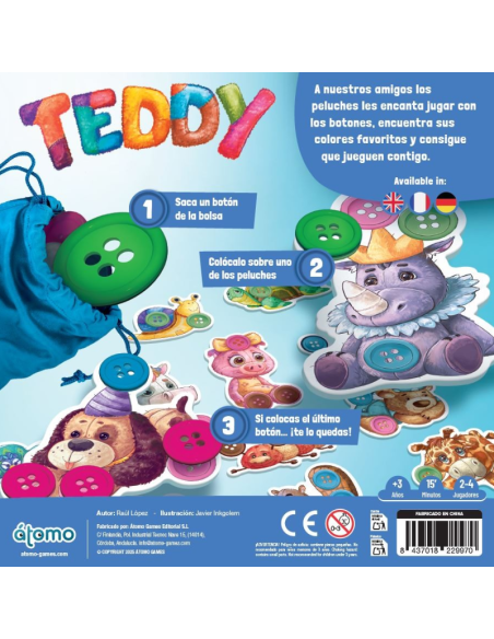 Juego de mesa Teddy - Átomo