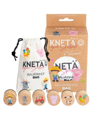 Set Sellos de madera *Granja* Kneta JuegaConmigo
