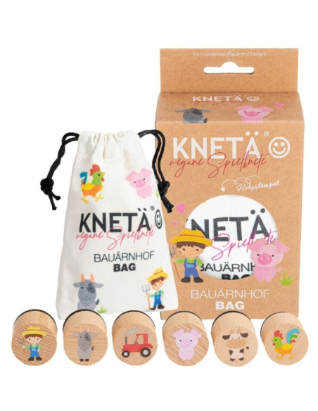 Set Sellos de madera *Granja* Kneta JuegaConmigo