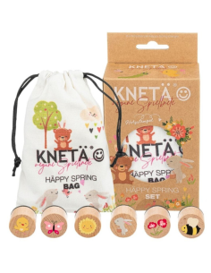 Set Sellos de madera *Primavera* Kneta JuegaConmigo