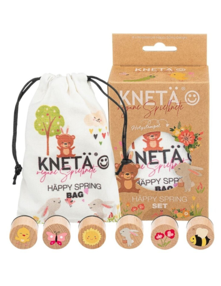 Set Sellos de madera *Primavera* Kneta JuegaConmigo