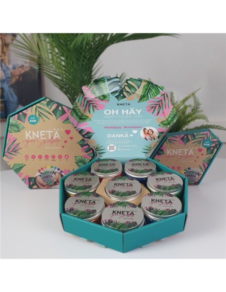 Set de 8 Colores (8 frascos x 125g) Kneta JuegaConmigo