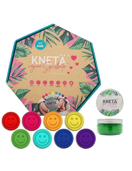Set de 8 Colores (8 frascos x 125g) Kneta JuegaConmigo