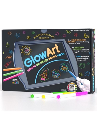 Glow Art - Negro  JuegaConmigo