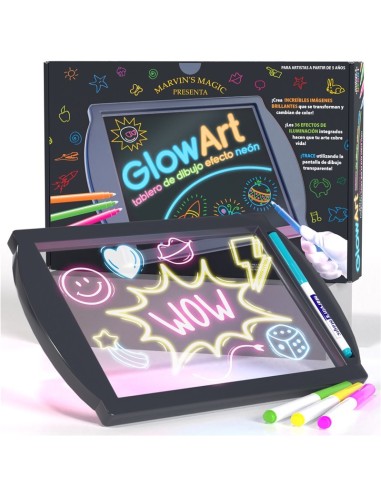 Glow Art - Negro  JuegaConmigo