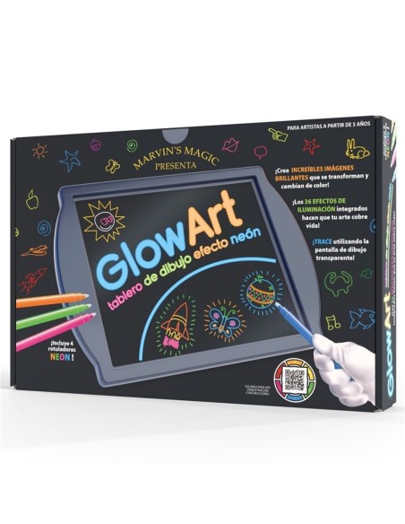 Glow Art - Negro  JuegaConmigo