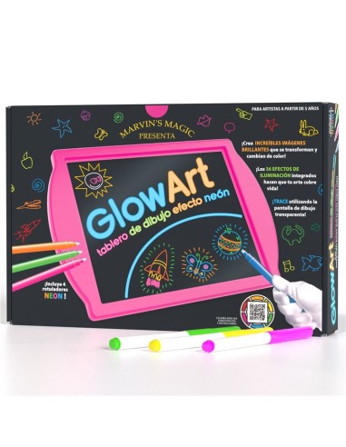 Glow Art - Rosa  JuegaConmigo