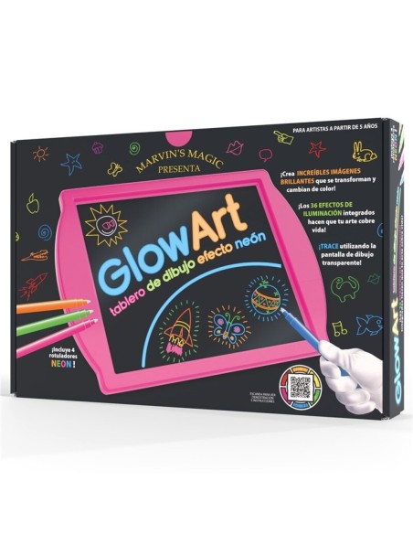 Glow Art - Rosa  JuegaConmigo