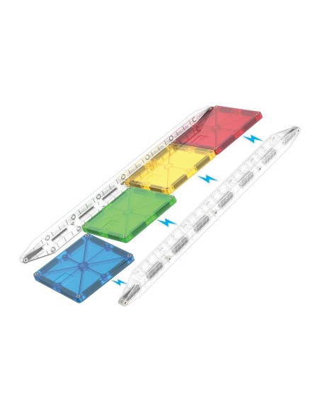 Set de Construcción Magna-Tiles Rail Racers 33 piezas
