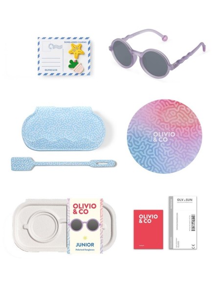 Gafas de sol Round Purple coral 5-12 a