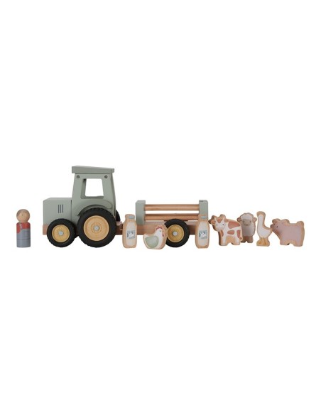 Tactor con Trailer Pequeña Granja