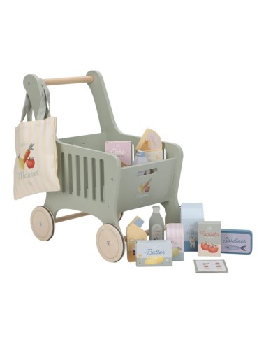 Carrito de Compra Madera Little Dutch