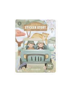 Libro de Pegatinas Safari Friends Little Dutch