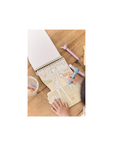 Libro para Colorear Flamenco Safari Friends Little Dutch