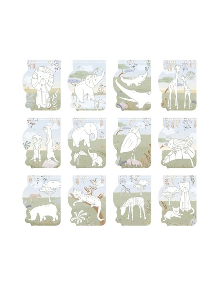 Libro para Colorear León Safari Friends Little Dutch