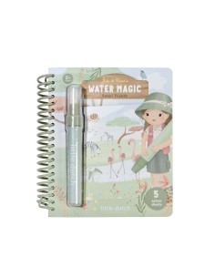 Libro Mágico Aqua para Colorear Rosa Safari Friends Little Dutch